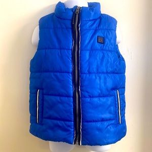 Calvin Klein Blue Toddler Puffer Vest, 24M